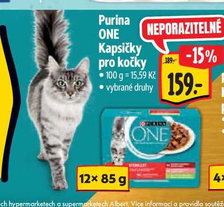Purina ONE Kapsičky  12x 85 g  