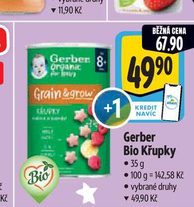   Gerber Bio Křupky 35 g 