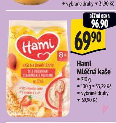   Hami Mléčná kaše  210 g  