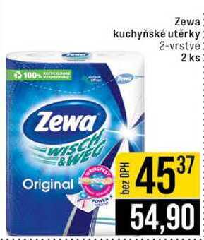 Zewa kuchyňské utěrky 2-vrstvé: 2 ks