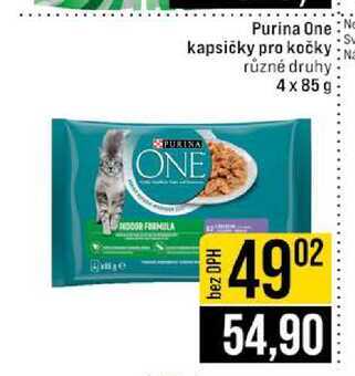 Purina One kapsičky pro kočky Na různé druhy 4x85g