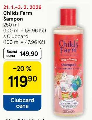 Childs Farm Šampon, 250 ml  