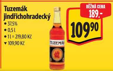 Tuzemák jindřichohradecký, 0,5 l