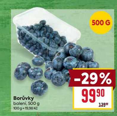 Borůvky balení, 500 g
