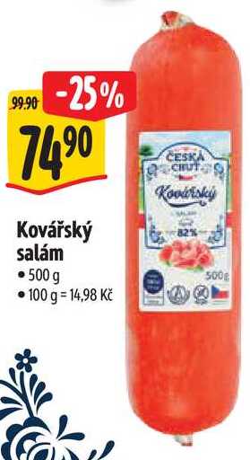 Kovářský salám, 500 g 
