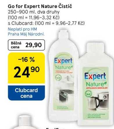 Go for Expert Nature Čistič, 250-900 ml, dva druhy 