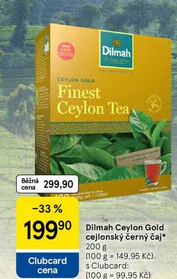 Dilmah Ceylon Gold cejlonský černý čaj, 200 g 
