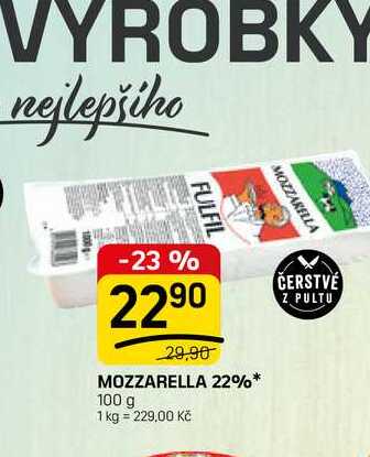 MOZZARELLA 22% 100 g