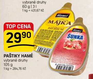 PAŠTIKY HAMÉ vybrané druhy 105 g 