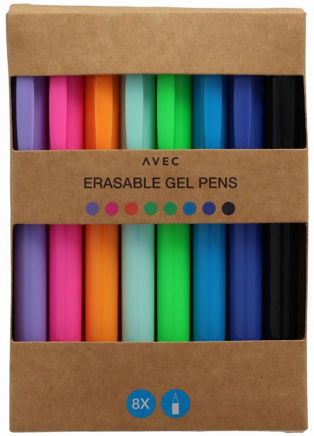 Gelová pera mazatelná 8 ks v balení