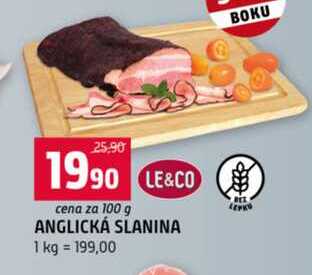 ANGLICKÁ SLANINA 1 kg 100g