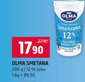 OLMA SMETANA 200 g 12% tuku 