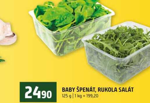BABY ŠPENÁT, RUKOLA SALÁT 125 g 