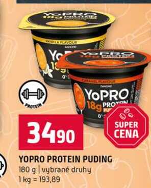YOPRO PROTEIN PUDING 180 g vybrané druhy 
