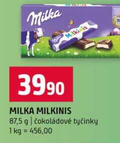 MILKA MILKINIS 87,5 g čokoládové tyčinky