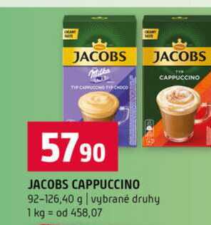 JACOBS CAPPUCCINO 92-126,40 g vybrané druhy