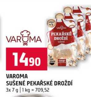 VAROMA SUŠENÉ PEKAŘSKÉ DROŽDÍ 3x7 g