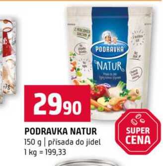 PODRAVKA NATUR 150 g přísada do jídel