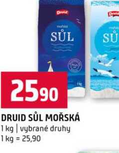 DRUID SŮL MOŘSKÁ 1 kg vybrané druhy 
