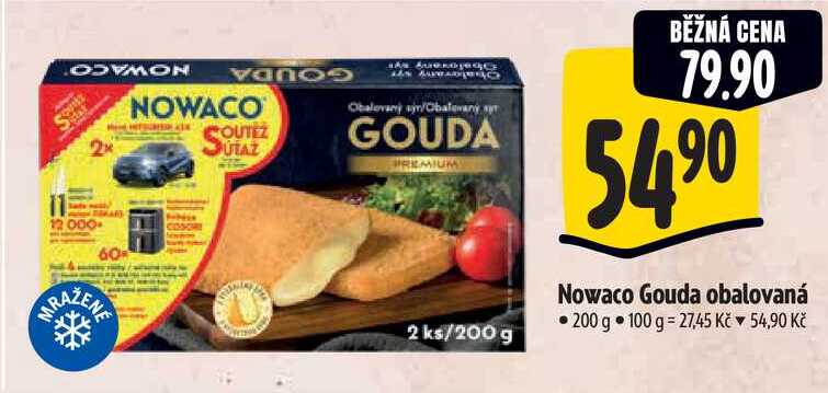 Nowaco Gouda obalovaná, 200 g