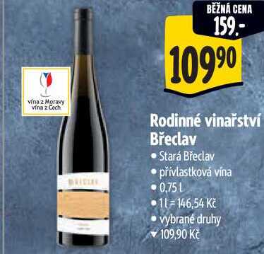 Rodinné vinařství Břeclav, 0,75 l