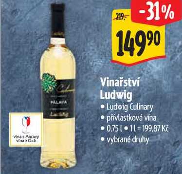 Vinařství Ludwig, 0,75 l