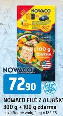 NOWACO FILÉ Z ALJAŠKY 300 g + 100 g zdarma