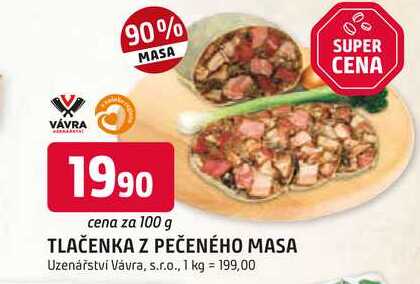 TLAČENKA Z PEČENÉHO MASA 100g