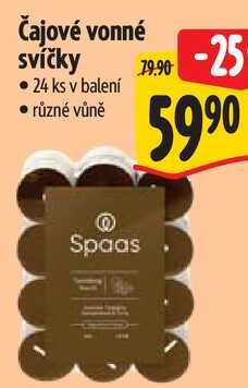 Čajové vonné svíčky, 24 ks