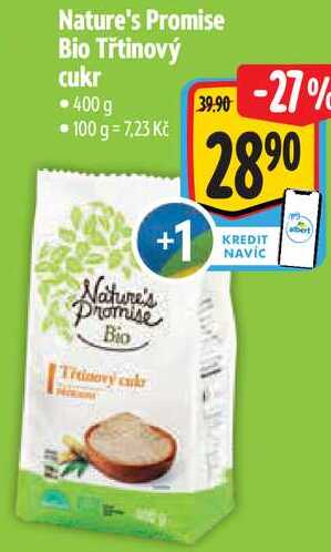 Nature's Promise Bio Třtinový cukr, 400 g