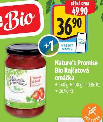 Nature's Promise Bio Rajčatová omáčka, 340 g 