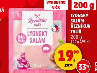 LYONSKÝ SALÁM ŘEZNÍKŮV TALÍŘ, 200 g 