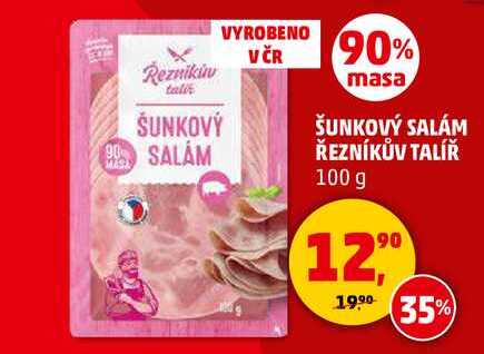 ŠUNKOVÝ SALÁM ŘEZNÍKŮV TALÍŘ, 100 g 