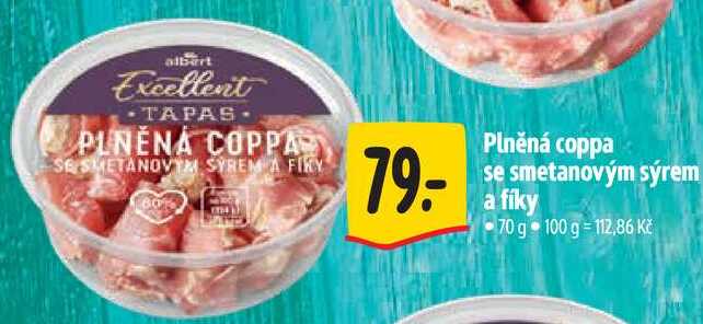 Plněná coppa se smetanovým sýrem a fíky, 70 g