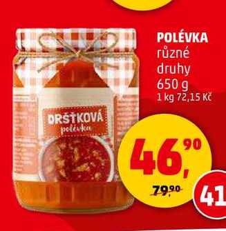 DRŠŤKOVÁ POLÉVKA, 650 g 