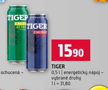 TIGER 0,5l energetický nápoj vybrané druhy 