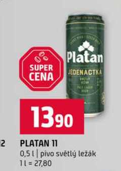 PLATAN 11 0,5l pivo světlý ležák