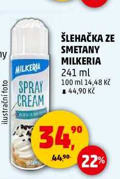 ŠLEHAČKA ZE SMETANY MILKERIA, 241 ml