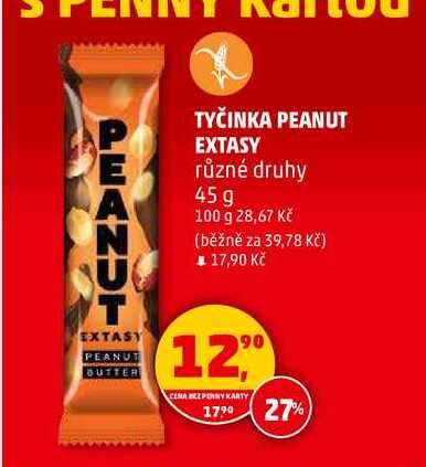 TYČINKA PEANUT EXTASY, 45 g