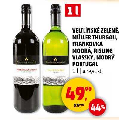 VELTLÍNSKÉ ZELENÉ, 1 l