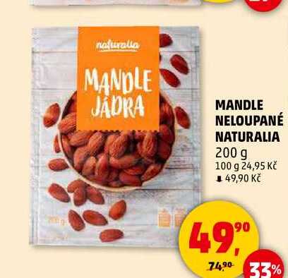 MANDLE NELOUPANÉ NATURALIA, 200 g