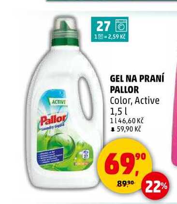 GEL NA PRANÍ PALLOR, 1,5 l