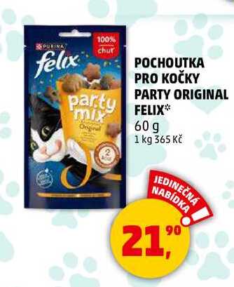 POCHOUTKA PRO KOČKY PARTY ORIGINAL FELIX, 60 g