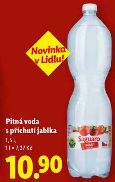 Pitná voda s příchutí jablka, 1,5 l