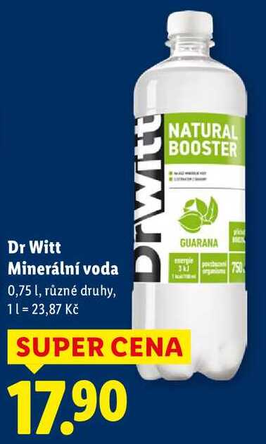 Dr Witt Minerální voda, 0,75 l
