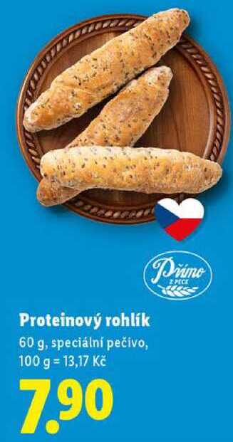 Proteinový rohlík, 60 g
