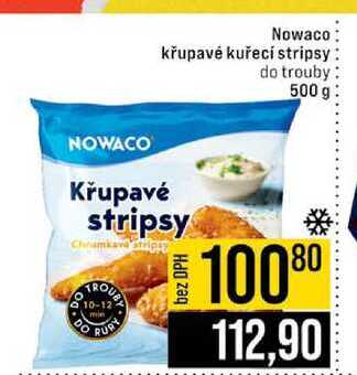 Nowaco křupavé kuřecí stripsy do trouby 500 g