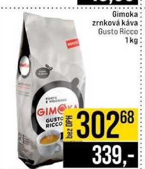 Gimoka zrnková káva Gusto Ricco 1 kg 