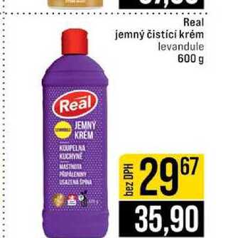 Real jemný čistici krém levandule 600 g