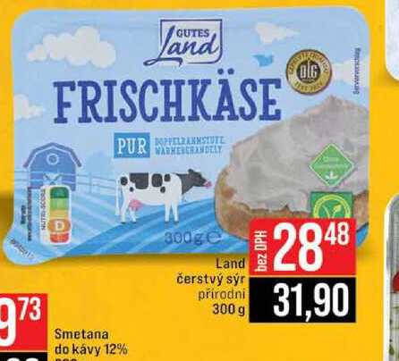 Land čerstvý sýr přírodní 300 g